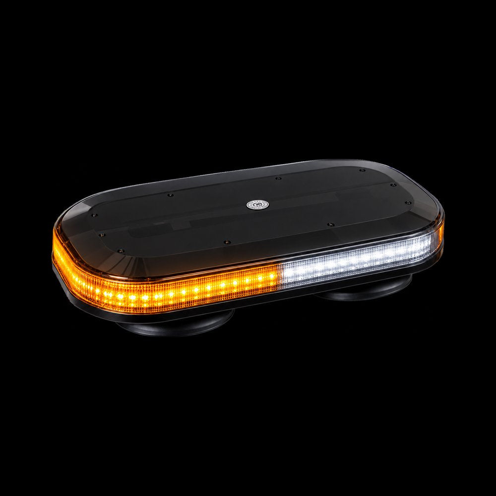 MBLX-144-A/C-DS mini LED light bar with dark smoked lens, amber and clear