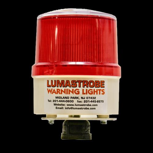 Solar Powered Flashing Beacon Dusk to Dawn Pipe Mount