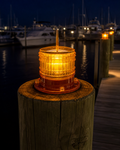 Solar Marine LED Beacon – MSLX-8-A