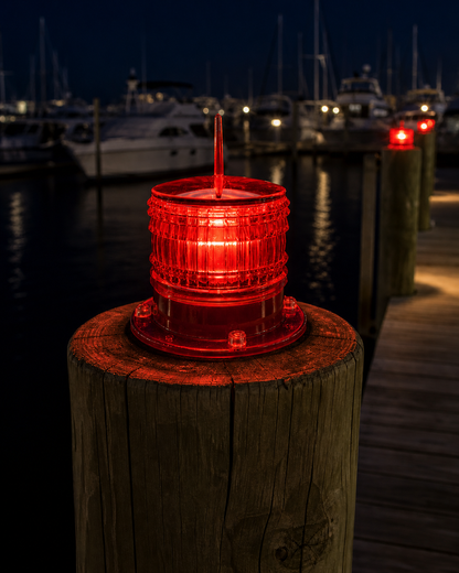 Solar Marine LED Beacon – MSLX-8-A