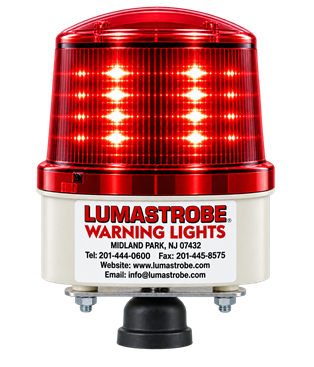 Solar Powered Obstruction warning light with ¾" or 1" die cast hub Model RSLX-30-CRM