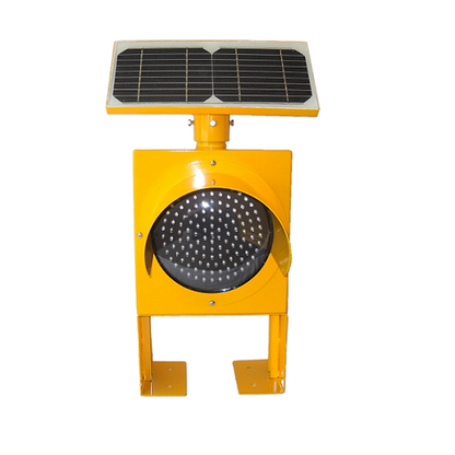 Solar Traffic Light 8" Diameter 24 Hour SLX-129-24HR with attachment for mounting on a flat surface