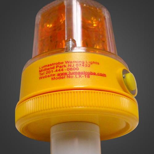 LED Strobe Warning Light w/ Socket Flange LX-18-SFM 1"