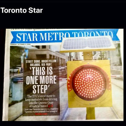 Solar Traffic Light 8" Diameter SLX-129S-24HR